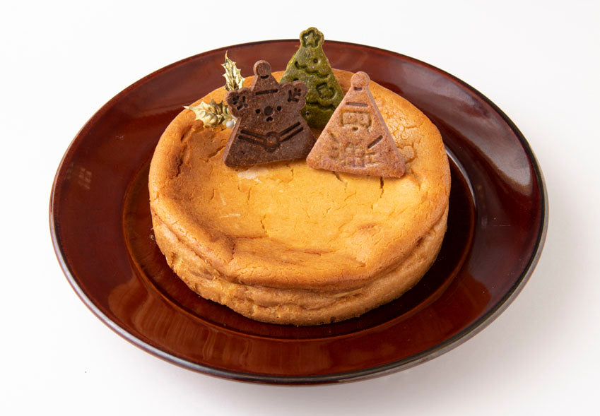NATURAL BOX BAKED CHEESE HOLECAKE (gluten-free) | 米粉のベイクドチーズ ホールケーキ